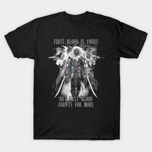 First Blood is Yours Drizzt Do'Urden Drow Fighter T-Shirt